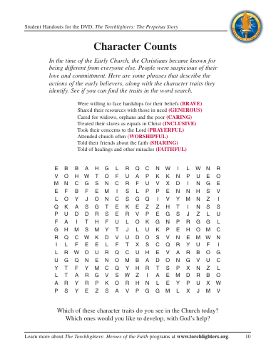 Perpetua Student-10 Character Counts